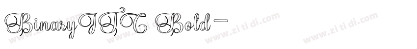BinaryITC Bold字体转换
